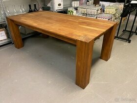 Masivní stůl - dřevěný - 200x100x70cm - 1