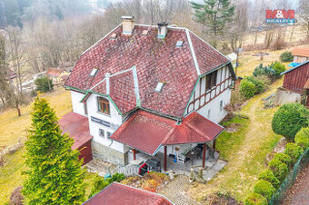 Prodej rodinného domu 7+1 v Podhradí u Aše, zahrada 5366 m2