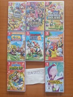Nintendo Switch 6x hry (Mario a další)