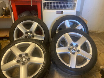 4x al kola 5x112 17 + pneu letní 225/55 R17