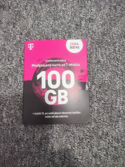 Prodam novou Kartu 100 GB od T-MOBILE...