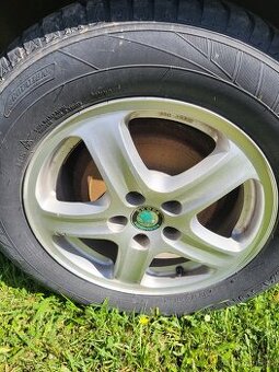 Alu originál disky škoda 15",rozteč 5x100