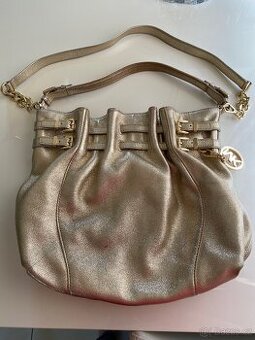 Michael Kors kožená zlatá kabelka