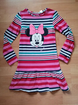 Dívčí šaty s Minnie zn. H&M vel. 122/128