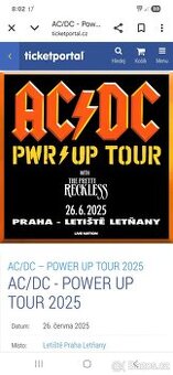 Vstupenky na AC/DC