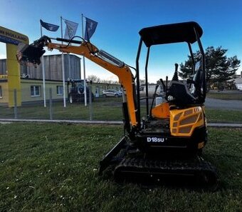 pásový bagr, minibagr, lžíce za 16000 k bagru, Kubota