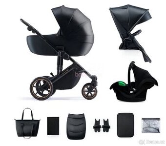 Kočárek kinderkraft prime premium 2 3v1 venezian black 2024 - 1