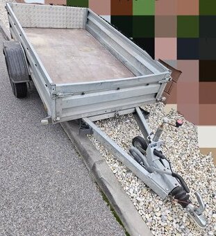 Přívěs bržděný sklopný 1300kg