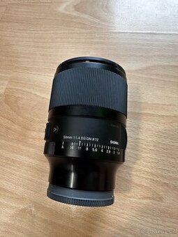 Prodám objektiv Sigma 50 mm f/1,4 DG DN Art pro Sony E