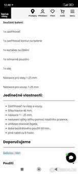 Zastřihovač vlasů a vousů Babyliss MEN E978E