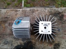 Jawa 50 pionýr - Originál válec 60 ccm3 + hlava vějířová