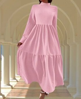 Shein volánové dlouhé šaty - NOVÉ