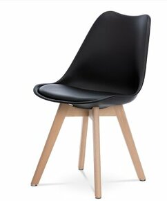 jídelní židle černá/buk 4 ks