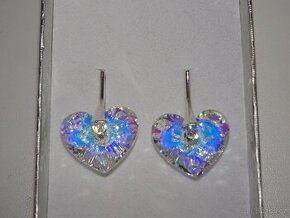 Ag 925 Náušnice  Crazy 4 You Heart