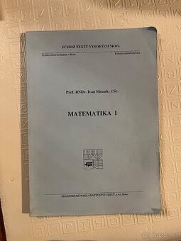 Matematika 1 - prof. Mezník - VUT Cerm