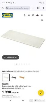 Nová kuchyňská deska IKEA 2,46