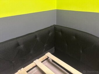 Černá postel 90x200