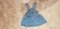 Dívčí džínové šaty vel. 86, 12 měsíců, Body H&M, 9-12 měs