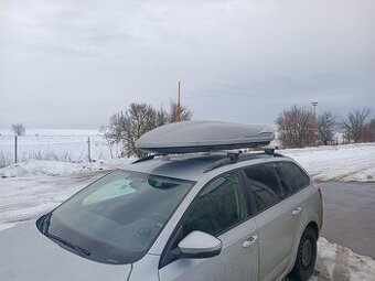 originalní střešní box škoda + příčníky