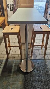 Jídelní barový stůl 2 x barové židle