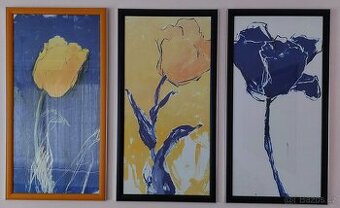 Obraz triptych Tulipány