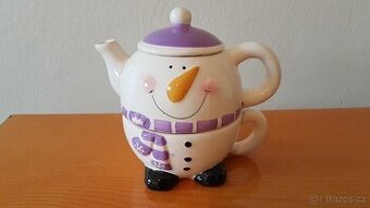 Konvička na čaj, hrnek s konvičkou