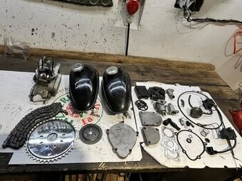 Prodám náhradní díly motokolo 50 ccm