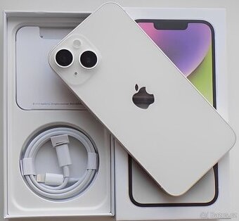 iPhone 14 Starlight BATERIE 100% TOP