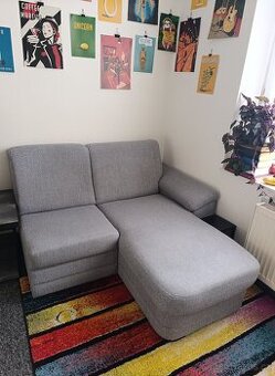 Rohová sedačka do malého bytu s úložným prostorem