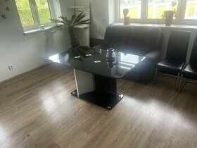 Skleněný stůl + židle