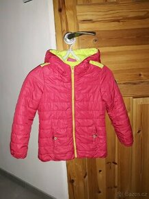 Dívčí jarní podzimní bunda červená vel 104 přechodová - 1