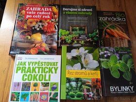 Různé knihy - zahradničení a kuchařky a cvičení