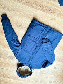 Lee modrá bunda Parka s kapucí Regular Fit normálního střihu