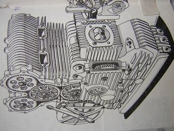 ČZ typ 860 V4 350 ccm , 420 ccm