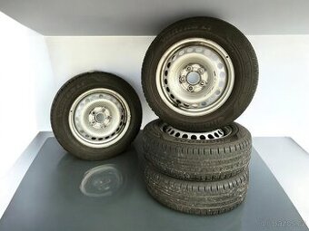 Plechová sada VW 5x120 r16 + letní 205/65r16C