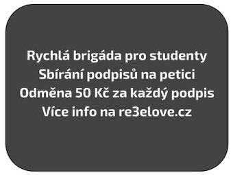 Rychlá brigáda pro studenty kdekoli v ČR