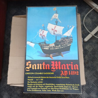 Prodej dřevěného modelu lodi Santa Maria