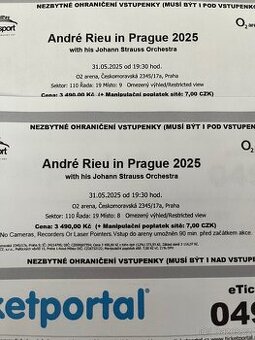 André Rieu 31.5. 2ks za 3500,-