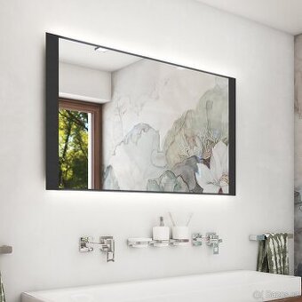 černé LED zrcadlo 1000x600