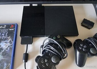 Herná konzola - Sony Playstation 2 Slim 3 Dualshock + 4 hry