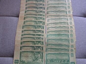 ČESKOSLOVENSKÉ BANKOVKY: 100-Kčs-1961 cena:190Kč/Kus