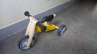 Nicko Dřevěné odrážedlo 2v1 mini žlutá