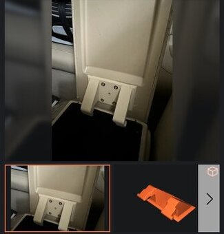 Oprava pantu středové konzole VW Golf.