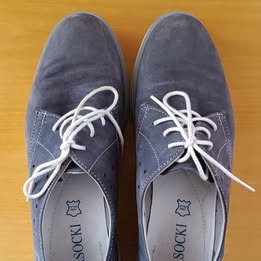 Dámské polobotky vel. 38 modro-šedé