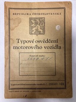 BMW R12 - typové osvědčení