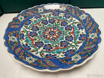 talíř – Turkuaz Çini Kütahya