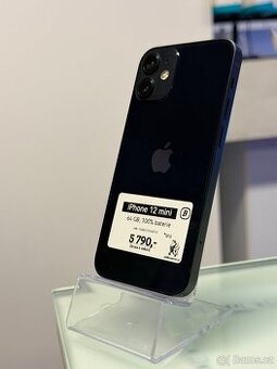 iPhone 12 mini - 64GB - 100% BAT - 6M ZÁRUKA
