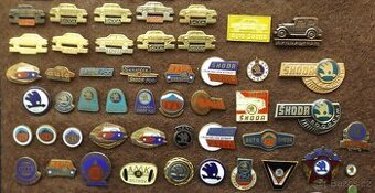 odznaky - auto Škoda, Tatra, Fiat, Renault, BMW, WW i jiné