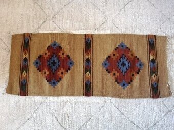 Vlněný koberec běhoun 103x41 cm - ručně tkaný