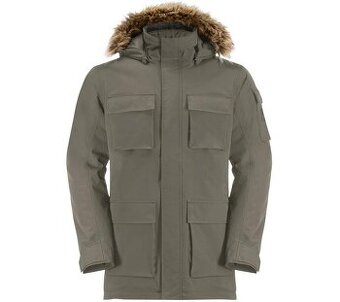 Jack Wolfskin Glacier Canyon Parka Olivově zelená